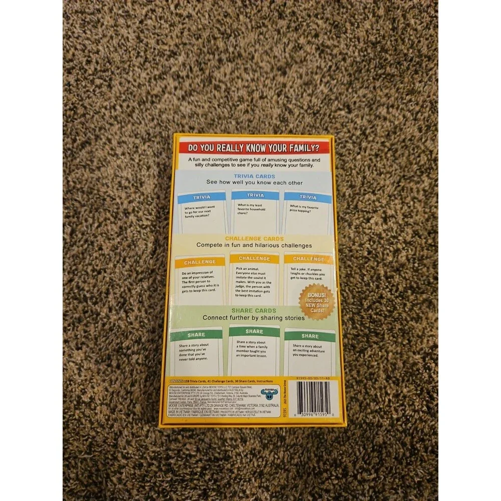 Do You Really Know Your Family? Bonus Edition Card Game Family Fun Brand New